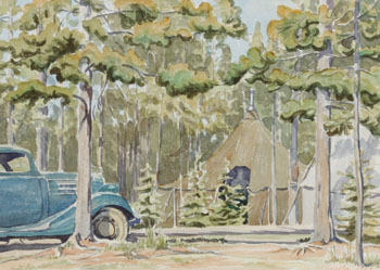 Banff Campsite (03184/205) by Margaret Dorothy Shelton