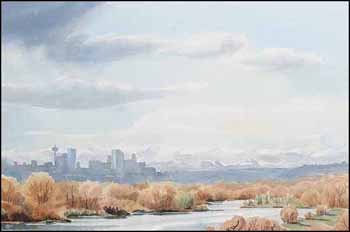 Calgary Skyline (02212/2013-1343) by Margaret Dorothy Shelton