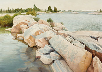 The Chickens (Georgian Bay) (04033) by Ivan Trevor Wheale sold for $1,320