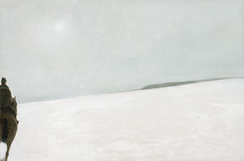 Le Cavalier dans la neige by Jean Paul Lemieux
